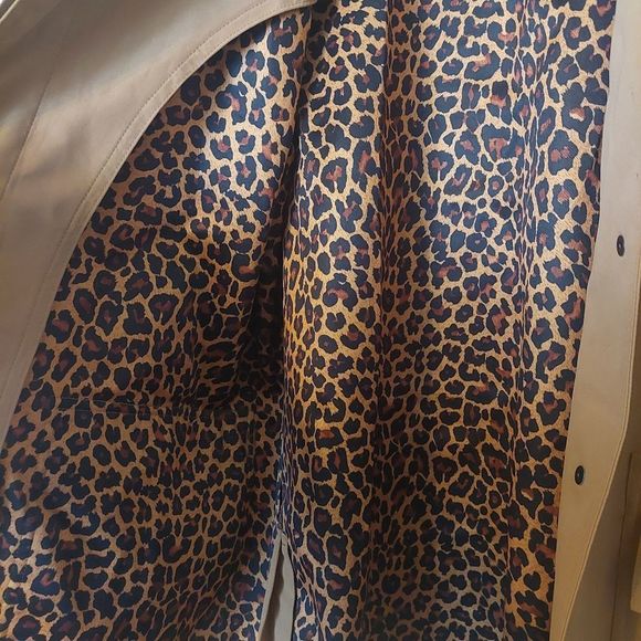 DENNIS Basso Tan & Leppard Lined Utility Style Jacket - Picture 6 of 8